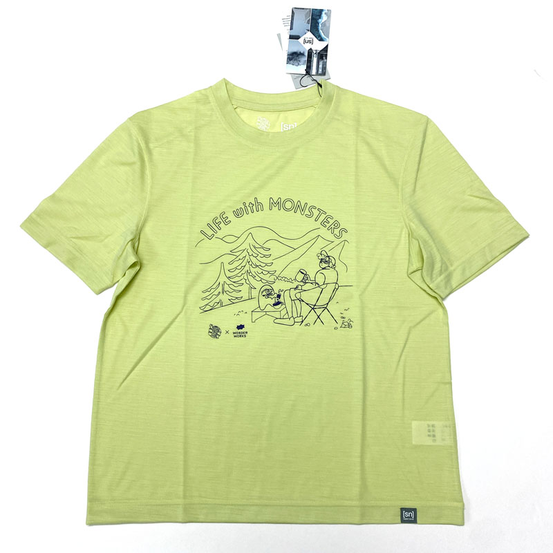 narifuri NFSN-05 NFC × super.natural リフモンTシャツ：051 SOFT YELLOW