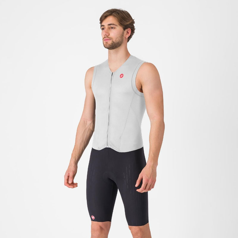 カステリ 8625084 FREE SANREMO 3 SUIT SLEEVELESS：101 WHITE/BLACK