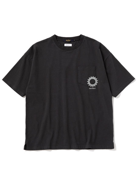 narifuri NF1134 nanotec 制菌ポケットTシャツ：004 M.BLK